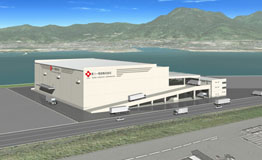 東ソー物流(株)が、市内に建設する西日本最大規模の総合物流倉庫